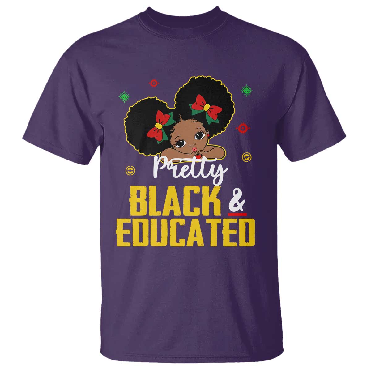 Black Pride T Shirt Pretty Black And Educated I Am The Strong African Queen Girl