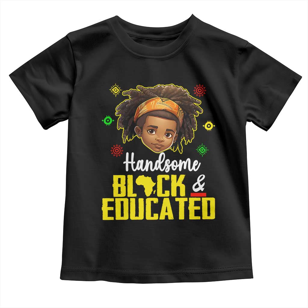 Black Pride Baby Shirt Handsome Black And Educated I Am The Strong African King Boy