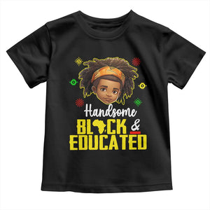 Black Pride Baby Shirt Handsome Black And Educated I Am The Strong African King Boy