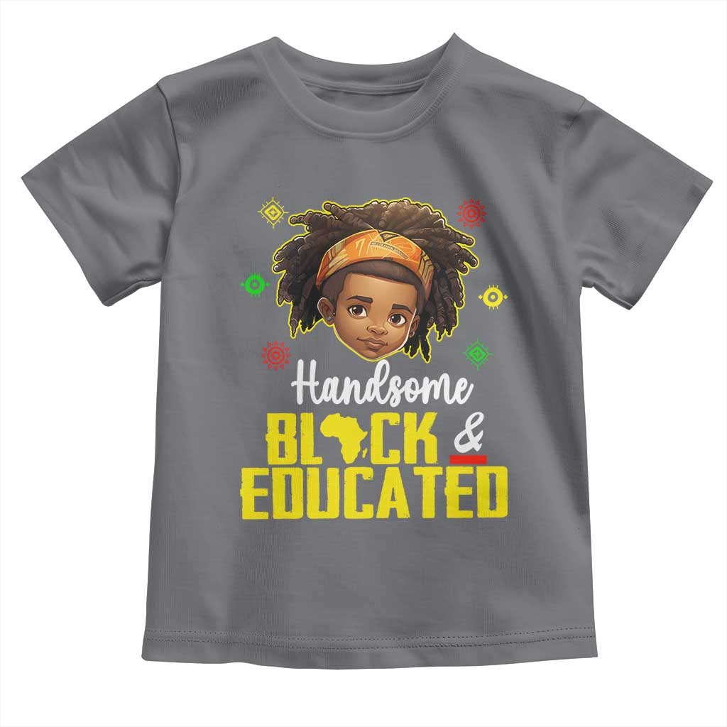 Black Pride Baby Shirt Handsome Black And Educated I Am The Strong African King Boy