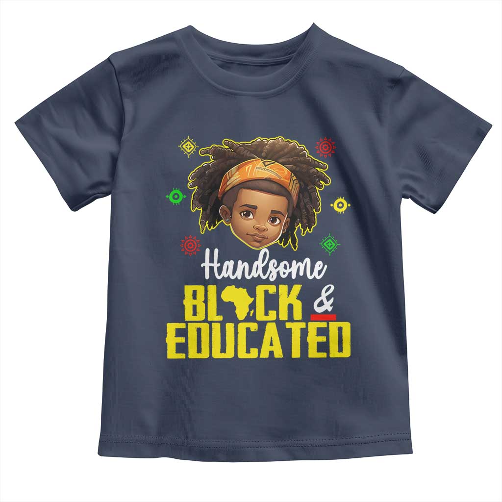Black Pride Baby Shirt Handsome Black And Educated I Am The Strong African King Boy