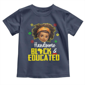 Black Pride Baby Shirt Handsome Black And Educated I Am The Strong African King Boy