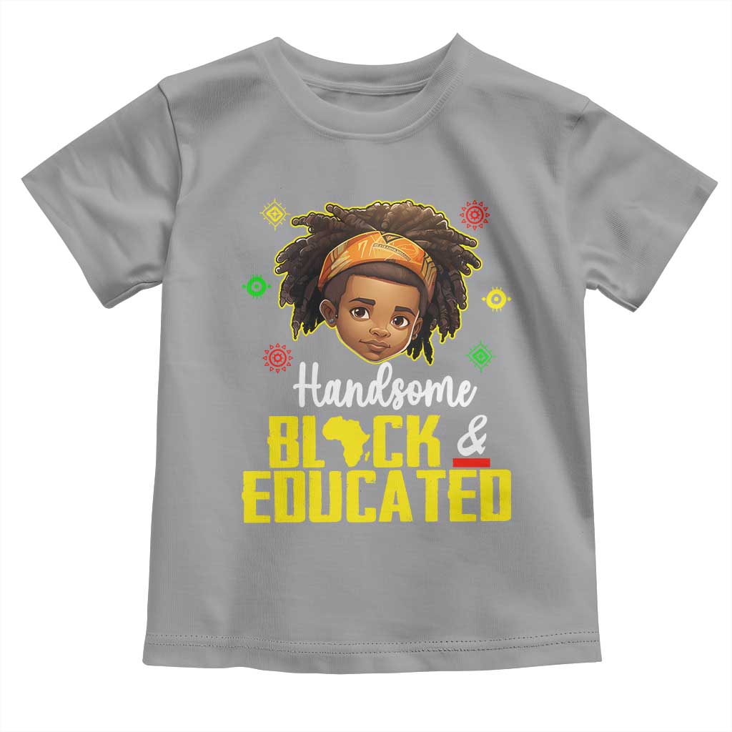 Black Pride Baby Shirt Handsome Black And Educated I Am The Strong African King Boy