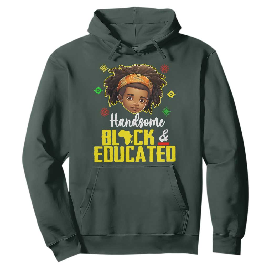 Black Pride Hoodie Handsome Black And Educated I Am The Strong African King Boy