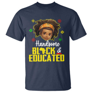 Black Pride T Shirt Handsome Black And Educated I Am The Strong African King Boy