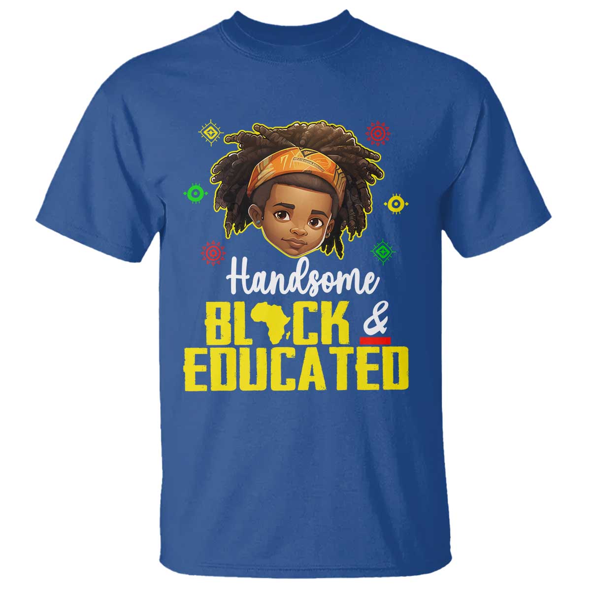 Black Pride T Shirt Handsome Black And Educated I Am The Strong African King Boy