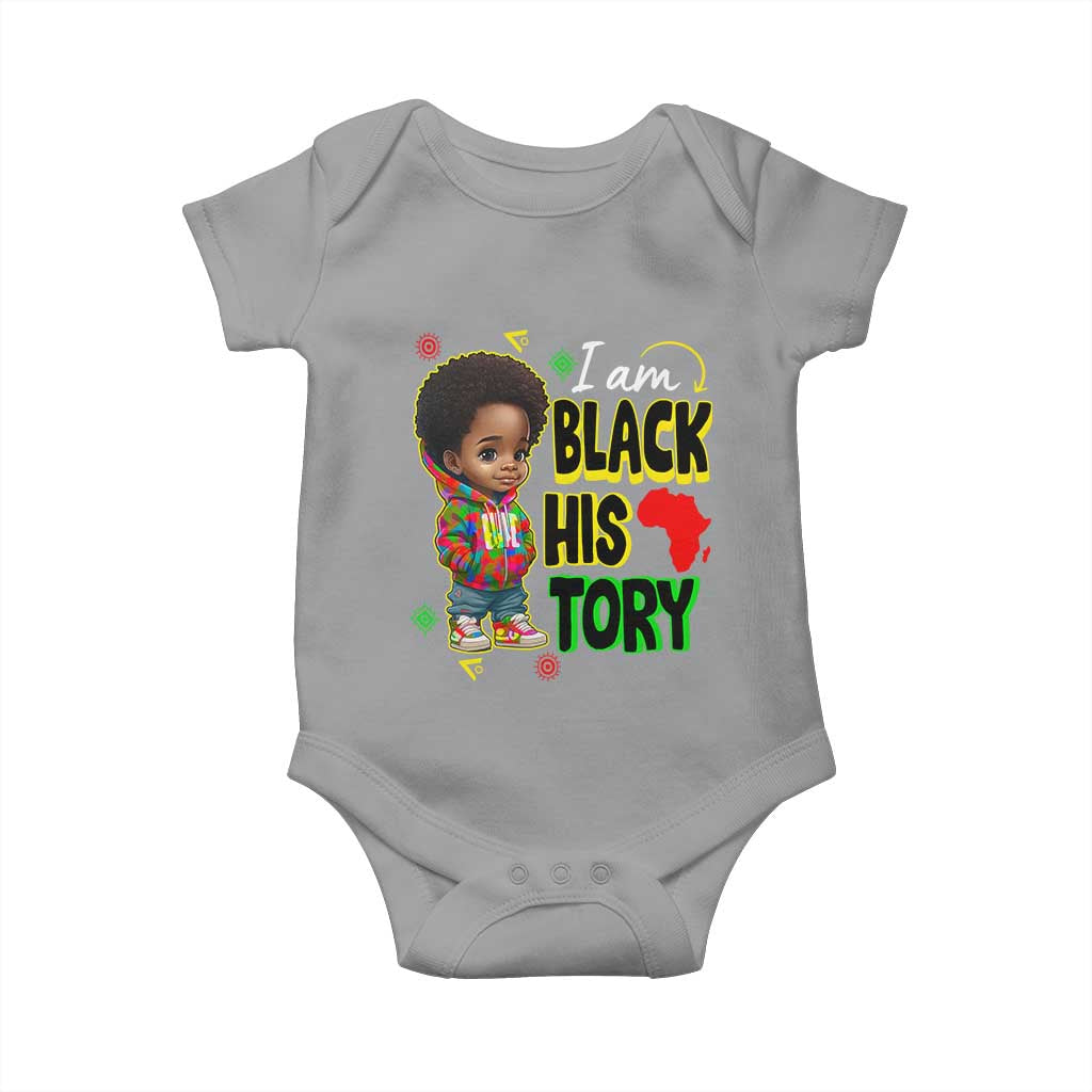 Black Boys Pride Baby Onesie Handsome Kids Boys I Am Black History Month