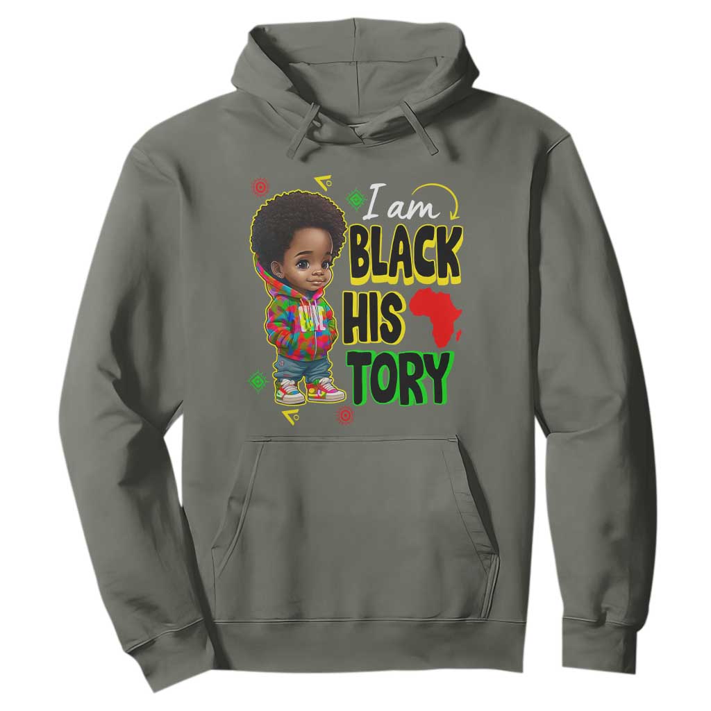 Black Boys Pride Hoodie Handsome Kids Boys I Am Black History Month