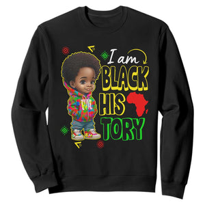 Black Boys Pride Sweatshirt Handsome Kids Boys I Am Black History Month