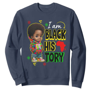 Black Boys Pride Sweatshirt Handsome Kids Boys I Am Black History Month
