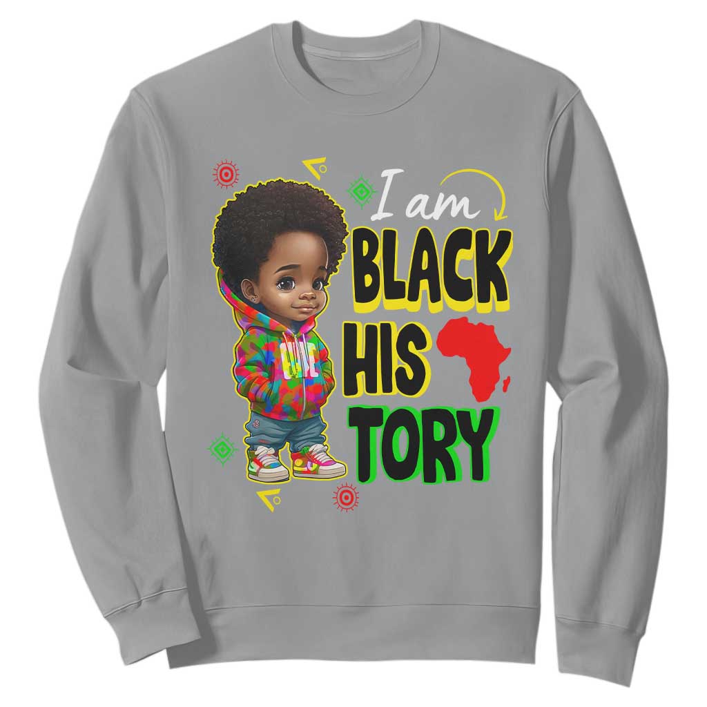 Black Boys Pride Sweatshirt Handsome Kids Boys I Am Black History Month
