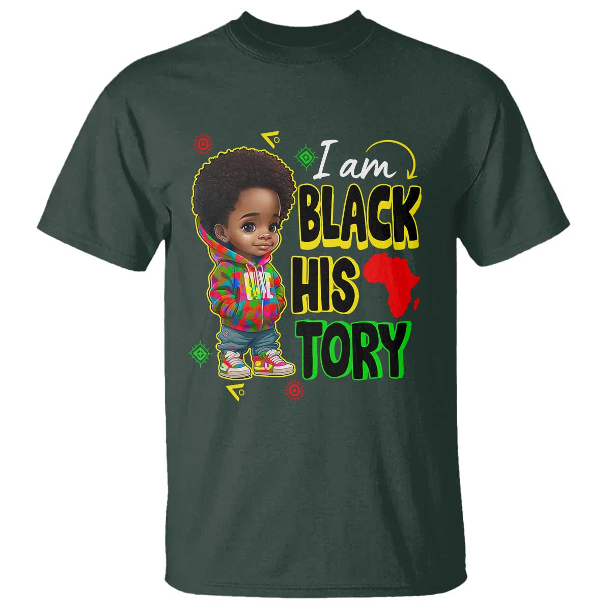 Black Boys Pride T Shirt Handsome Kids Boys I Am Black History Month