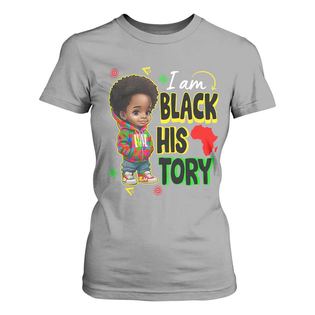 Black Boys Pride T Shirt For Women Handsome Kids Boys I Am Black History Month