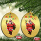 African American Xmas Merry Kwanzaa Santa Christmas Ornament