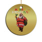 African American Xmas Merry Kwanzaa Santa Christmas Ornament