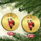 African American Xmas Merry Kwanzaa Santa Christmas Ornament