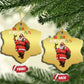 African American Xmas Merry Kwanzaa Santa Christmas Ornament