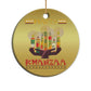 African American Xmas Happy Kwanzaa Christmas Ornament