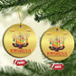African American Xmas Happy Kwanzaa Christmas Ornament