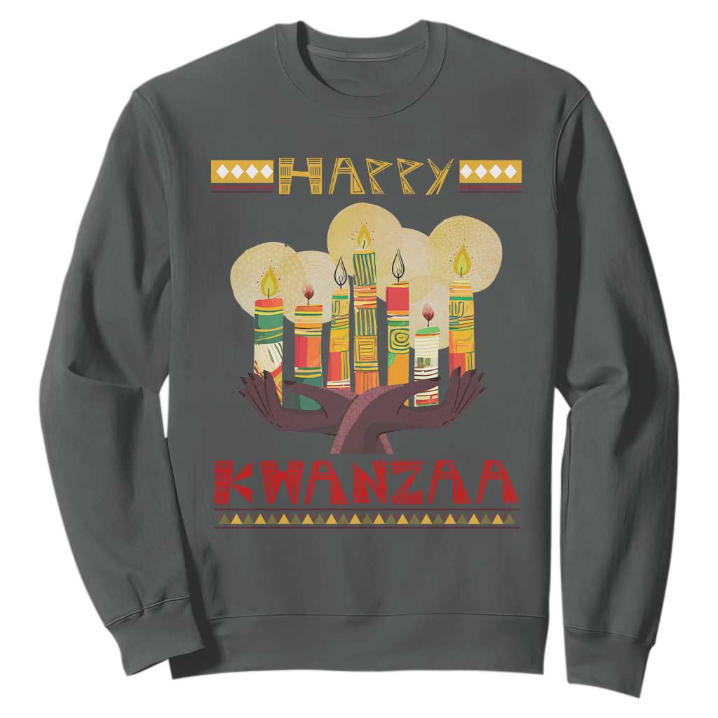 African American Xmas Happy Kwanzaa Sweatshirt