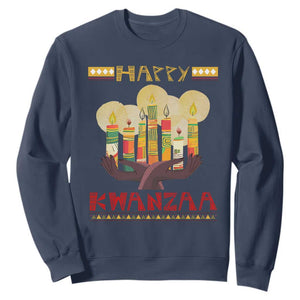 African American Xmas Happy Kwanzaa Sweatshirt
