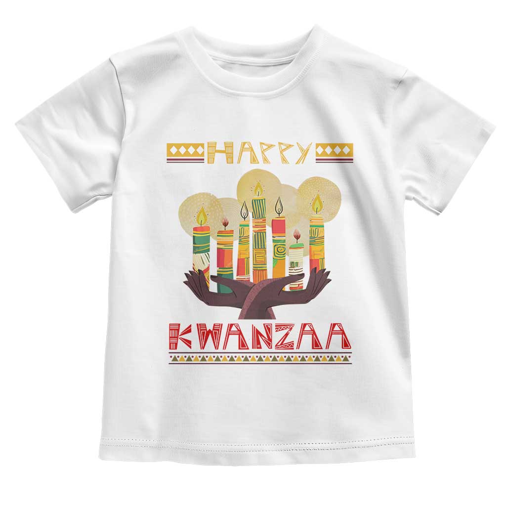 African American Xmas Happy Kwanzaa Toddler T Shirt