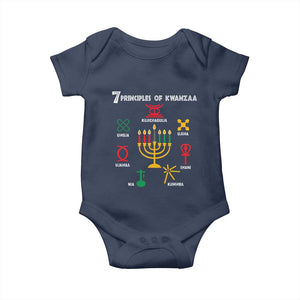 African American Xmas 7 Principles Of Kwanzaa Baby Onesie