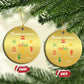 African American Xmas 7 Principles Of Kwanzaa Christmas Ornament