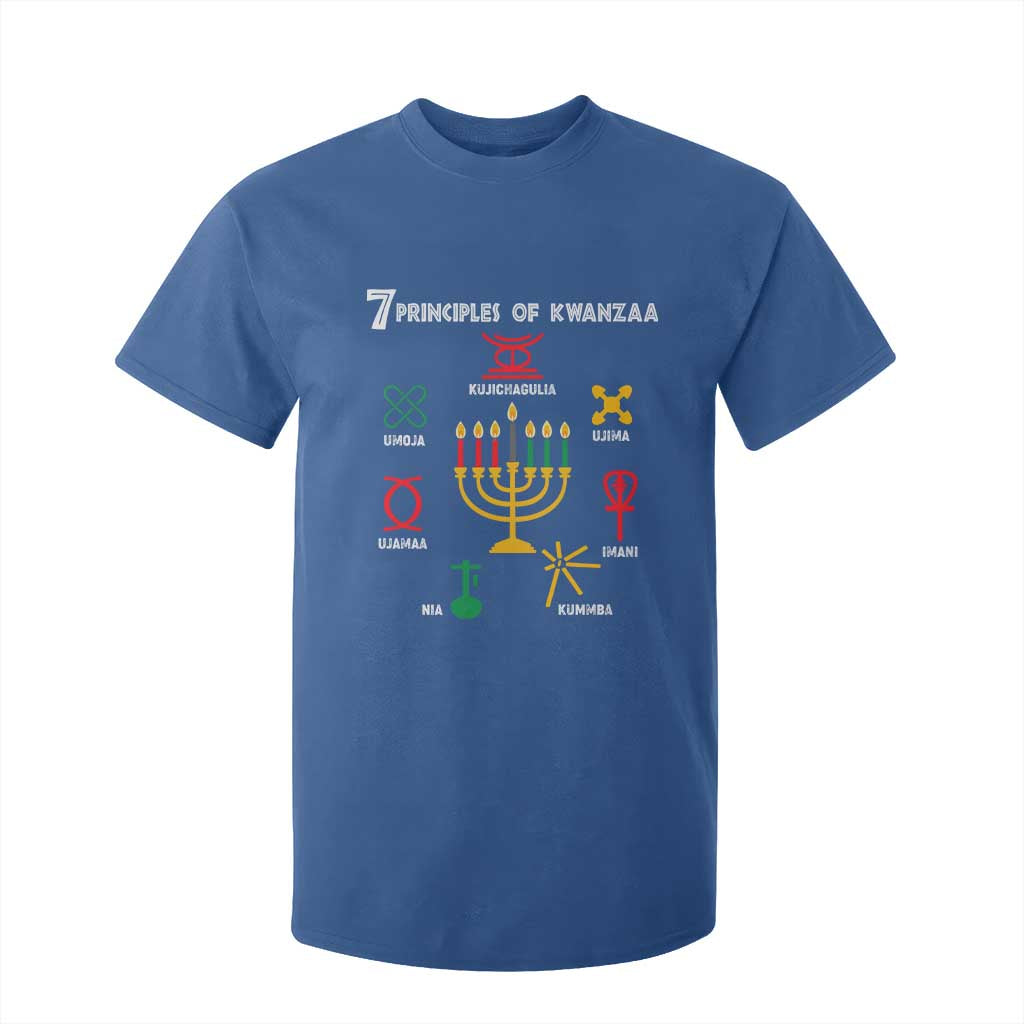 African American Xmas 7 Principles Of Kwanzaa T Shirt For Kid