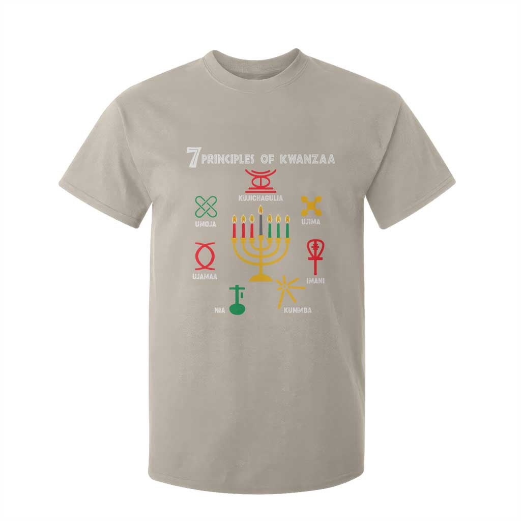 African American Xmas 7 Principles Of Kwanzaa T Shirt For Kid