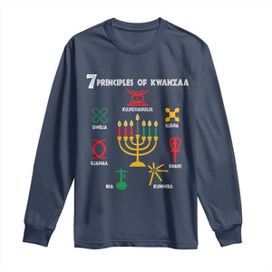 African American Xmas 7 Principles Of Kwanzaa Long Sleeve Shirt