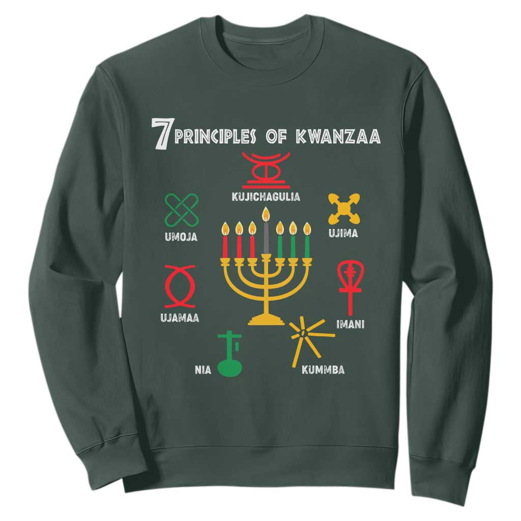 African American Xmas 7 Principles Of Kwanzaa Sweatshirt