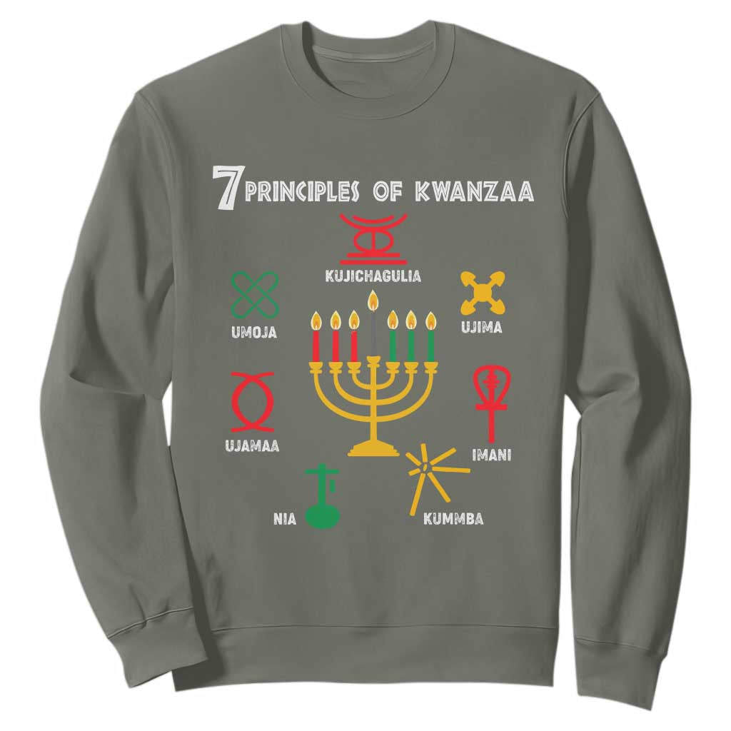 African American Xmas 7 Principles Of Kwanzaa Sweatshirt