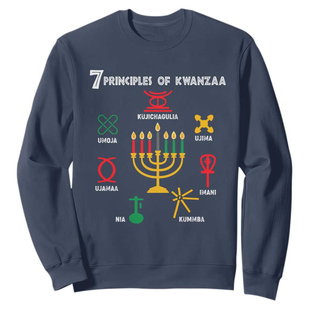 African American Xmas 7 Principles Of Kwanzaa Sweatshirt