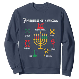 African American Xmas 7 Principles Of Kwanzaa Sweatshirt