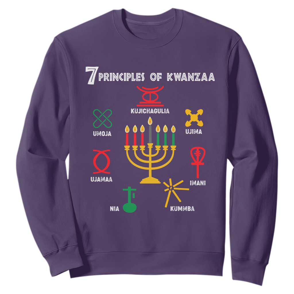 African American Xmas 7 Principles Of Kwanzaa Sweatshirt