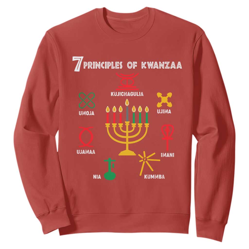 African American Xmas 7 Principles Of Kwanzaa Sweatshirt