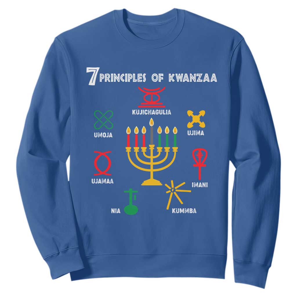 African American Xmas 7 Principles Of Kwanzaa Sweatshirt