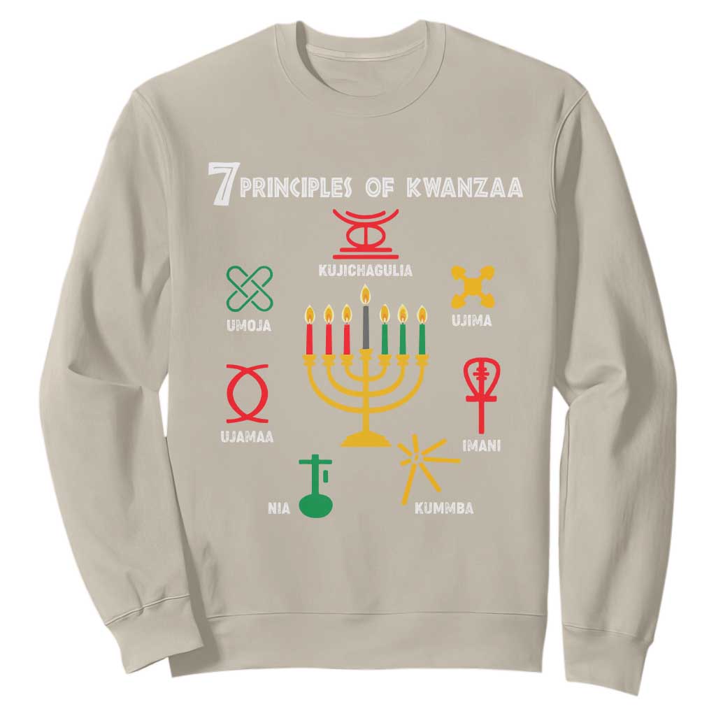 African American Xmas 7 Principles Of Kwanzaa Sweatshirt