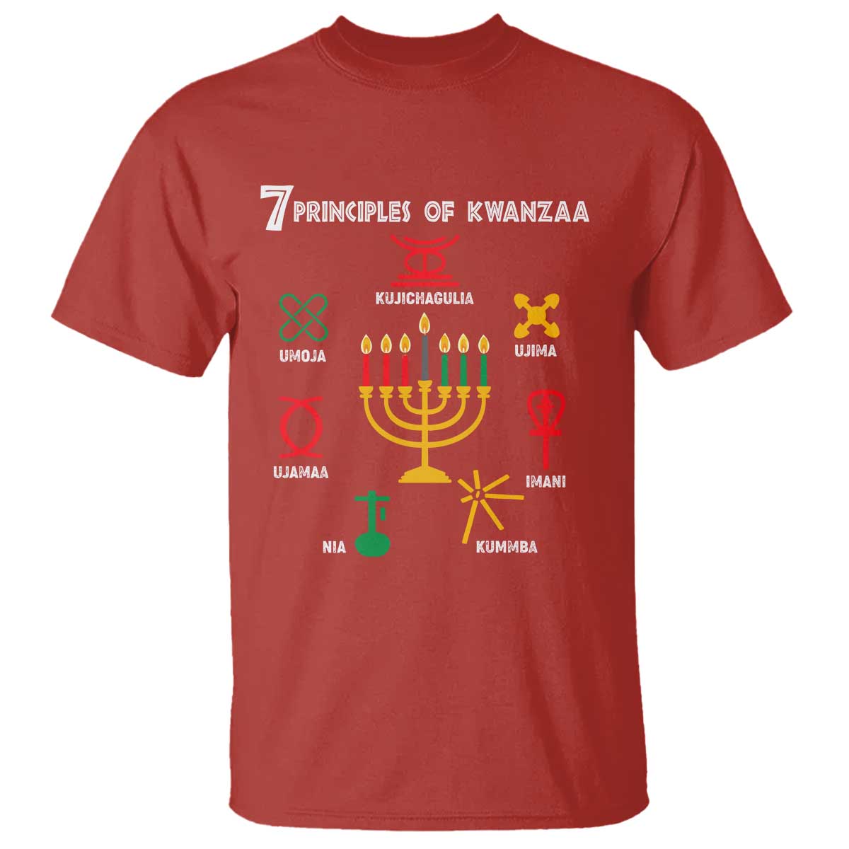 African American Xmas 7 Principles Of Kwanzaa T Shirt