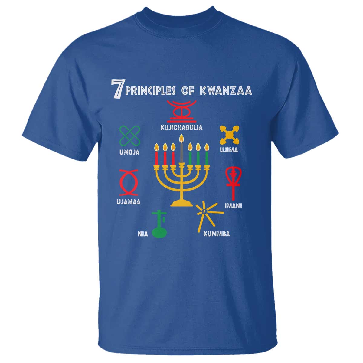 African American Xmas 7 Principles Of Kwanzaa T Shirt