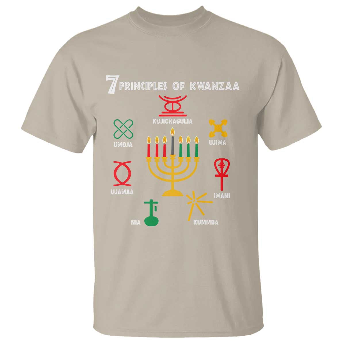 African American Xmas 7 Principles Of Kwanzaa T Shirt