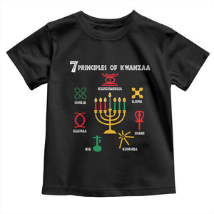 African American Xmas 7 Principles Of Kwanzaa Toddler T Shirt