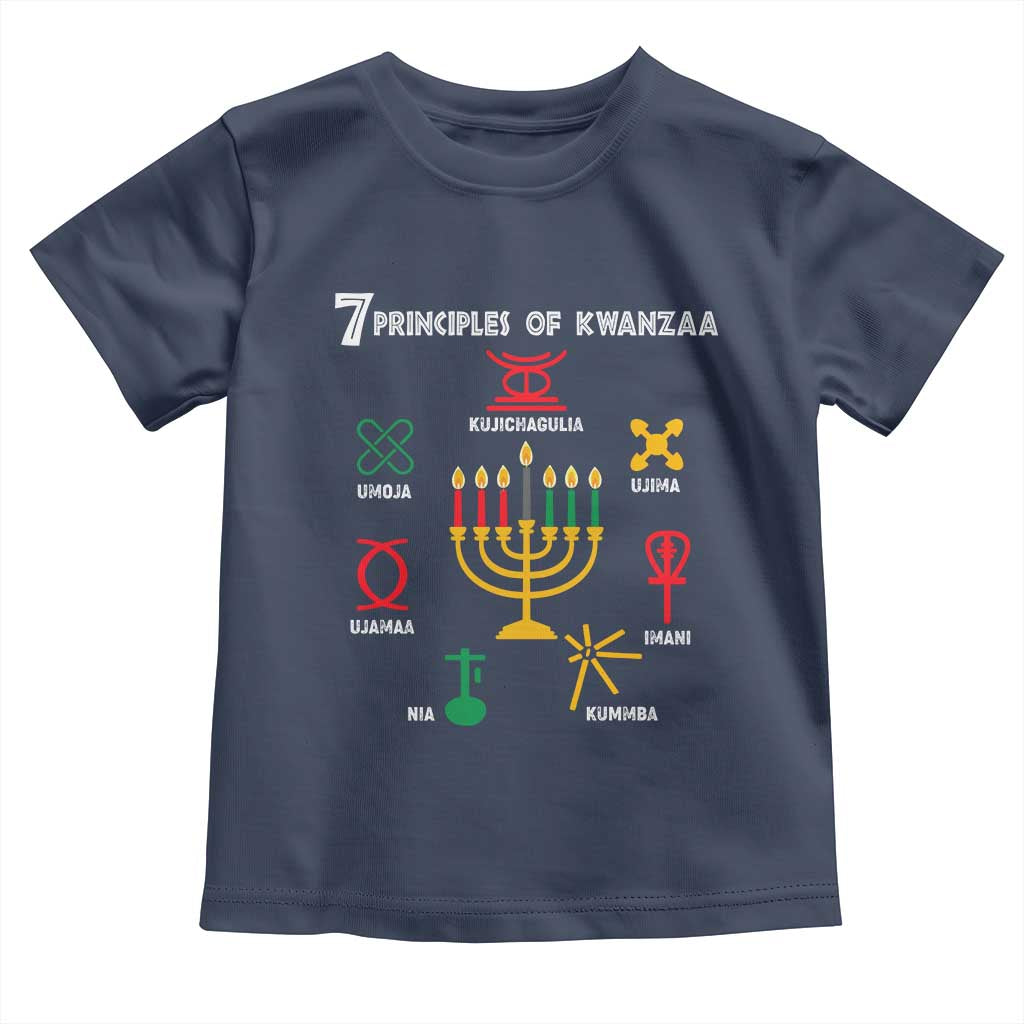 African American Xmas 7 Principles Of Kwanzaa Toddler T Shirt