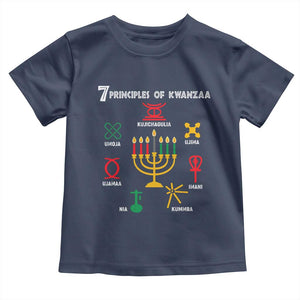 African American Xmas 7 Principles Of Kwanzaa Toddler T Shirt