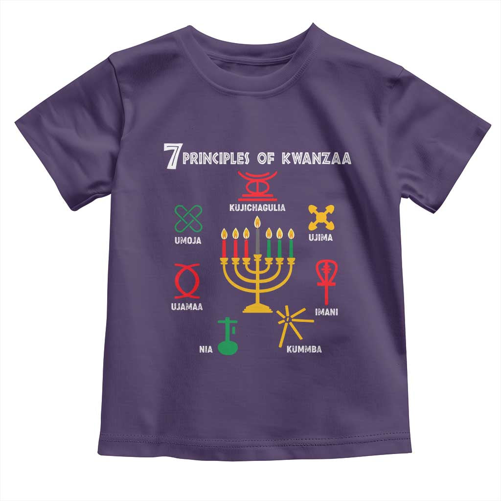 African American Xmas 7 Principles Of Kwanzaa Toddler T Shirt