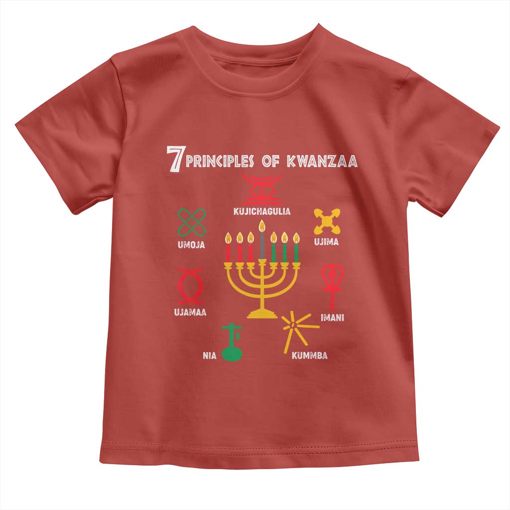 African American Xmas 7 Principles Of Kwanzaa Toddler T Shirt