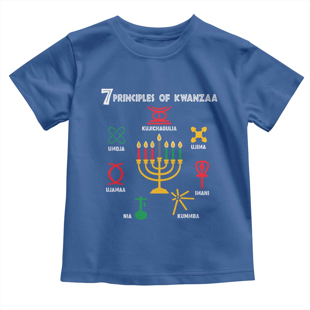 African American Xmas 7 Principles Of Kwanzaa Toddler T Shirt