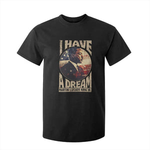 Martin Luther King Jr T Shirt For Kid I Have A Dream American Flag Black History MLK Day