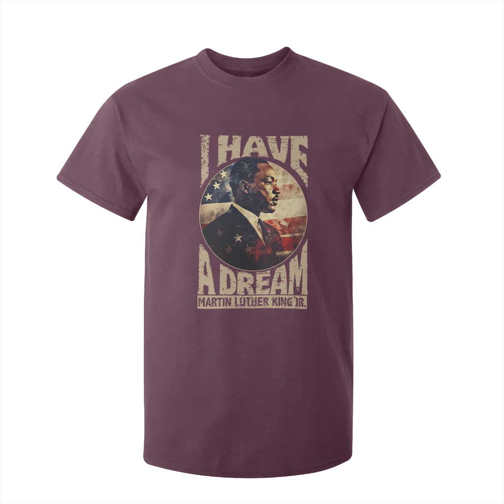 Martin Luther King Jr T Shirt For Kid I Have A Dream American Flag Black History MLK Day